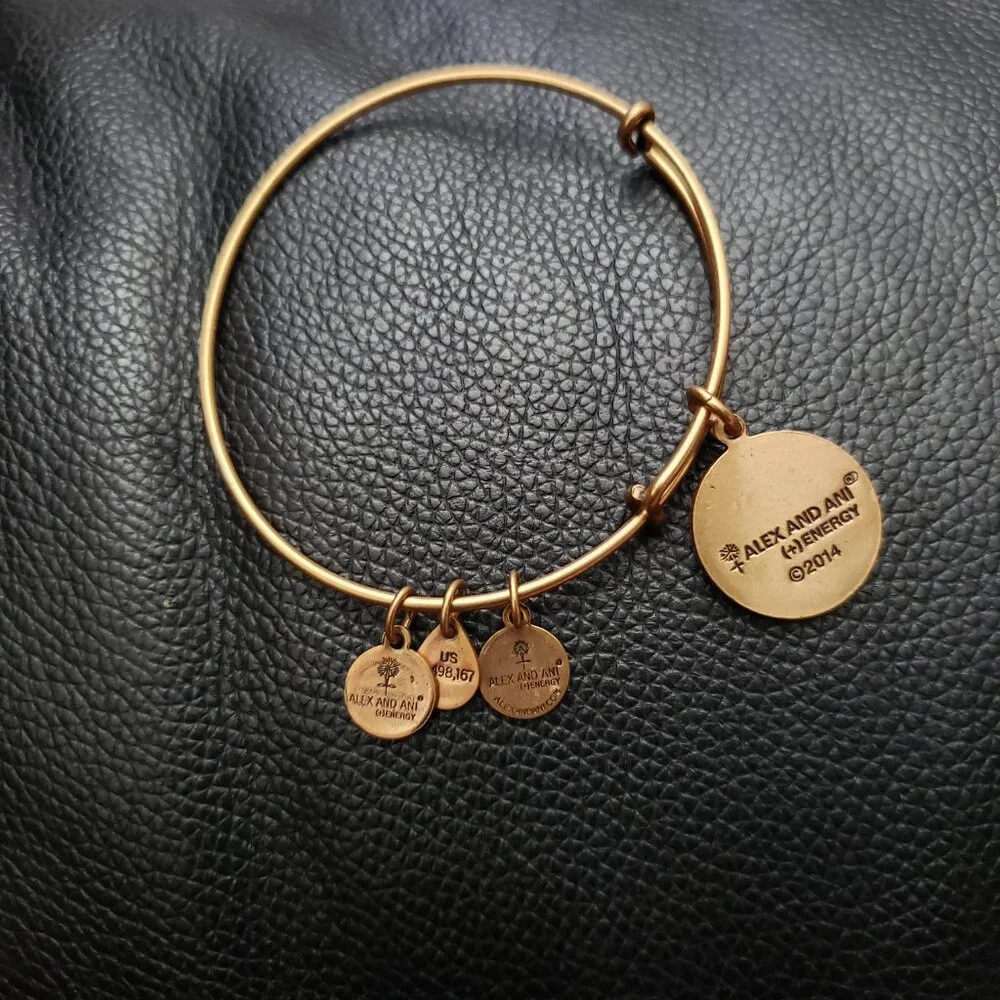 Alex And Ani Name Initial Letter O Bracelet 776